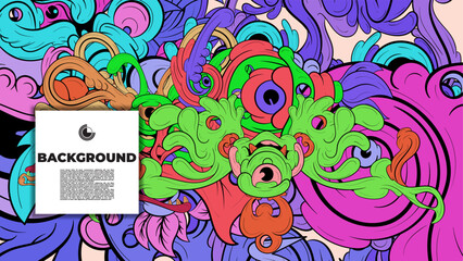 An artistic blend of fractal geometry and vibrant color in vector format—ideal for design pieces that demand attention, from posters to wearable prints