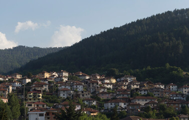 Obraz premium Devin, Smolyan Province, Bulgaria. A city in the Rhodope Mountains.