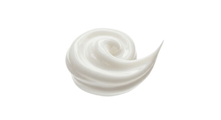 A close-up of a creamy white swirl, the epitome of smoothness and purity