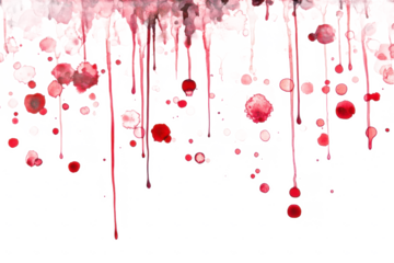 Red watercolor drips and splatters abstract background texture design element art