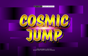 cosmic jump editable text effect with a cosmic and galaxy text effect