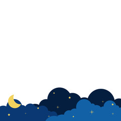Cloud Night Footer Illustration