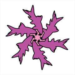 Abstract patterned ceramic or tile vector design with color combination