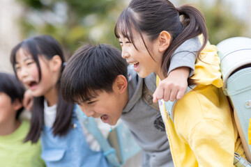 小学生のポートレート