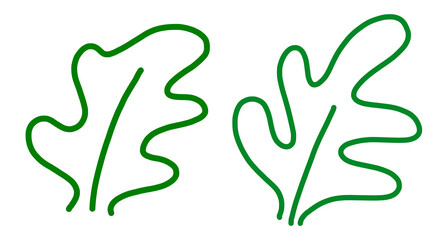 Obraz premium It is an illustration of a leaf.