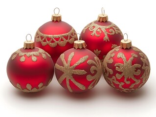 Christmas Ornaments Group White