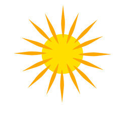 Bright yellow sunburst graphic design with rays emanating from the center, ideal for backgrounds