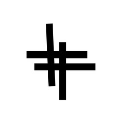 Obraz premium Abstract black and white geometric pattern with intersecting lines creating a modern design aesthetic