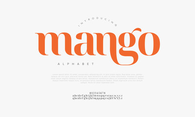Bold Curvy Modern Serif Font Vector for Food Branding and Creative Design
