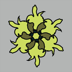 colorful ceramic design with gray background