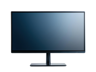 Modern office equipment cutout background sleek monitor display professional environment high-quality visual