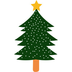 Obraz premium Christmas Tree Illustration