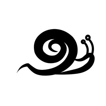 recommend clip art: Abstract illustration of a stylized snail with a whimsical design and flowing lines