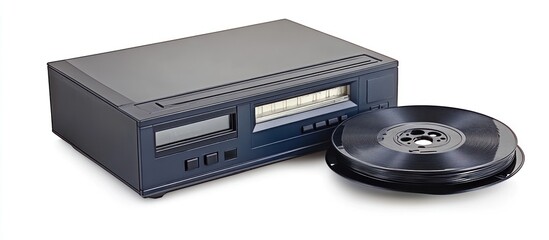 Vintage tape player alongside reel to reel, evoking nostalgia for past audio technology