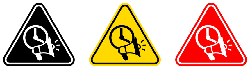 set Attention pre order sign Symbols design template vector illustration