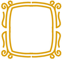 Decorative border design with intricate patterns in a bright color, ideal for framing art or text