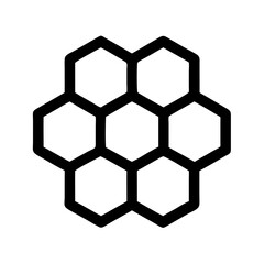 Honeycomb Pattern with Hexagon Cells Icon Design