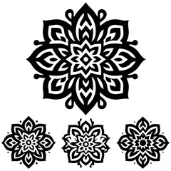 Inspired mandala featuring decorative floral beauty and intricate artistic refinement