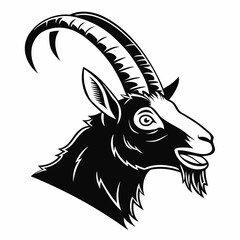 Mountain goat vector illustration
