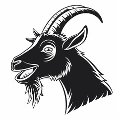 Mountain goat vector illustration