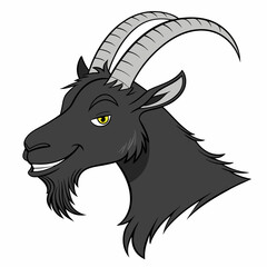 Mountain goat vector illustration