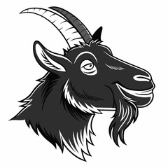 Mountain goat vector illustration
