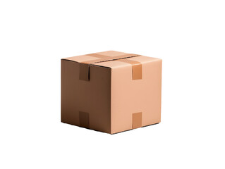Cardboard box package in studio lighting