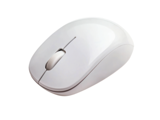 Action of using office equipment cutout background modern workspace minimalist design focused viewpoint