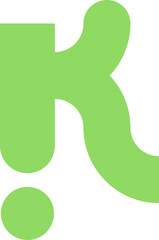 Obraz premium Initial Letter K Logo Element Set