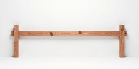 Simple Wooden Shelf Unit with Minimalist Design for Home Decor