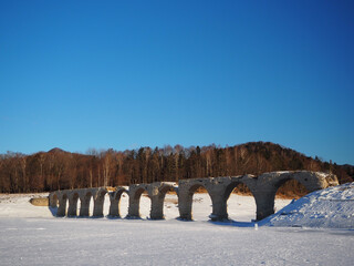 崩れゆくタウシュベツ川橋梁（2024年）