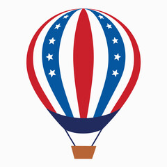 American-flag-themed-hot-air-balloon-with-stripes 