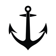 Anchor Minimalist Silhouette Vector