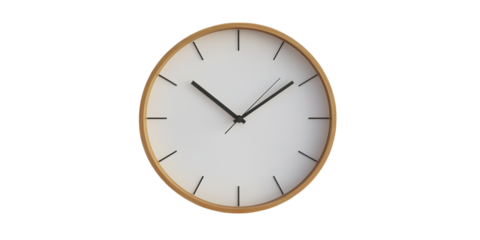 Modern Minimalist Wooden Wall Clock