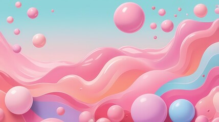 Bubblegum pop gradient, fun and playful pastel mix