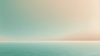 Fototapeta premium Calm and relaxing gradient with seafoam green and warm beige tones, spa-like ambiance