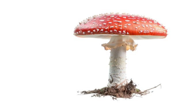 Stunning Close-up of a Red Mushroom