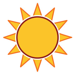 Sun-illustration-whit-solid-colour-outline 