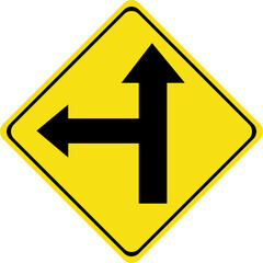 yellow arrow sign