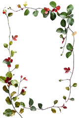 Vibrant Autumnal Floral Border Design