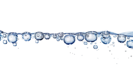 Water Bubbles in Motion: A Pristine Nature Scene