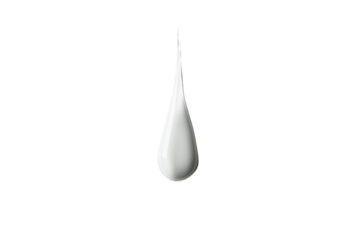 Elegant White Liquid Drop