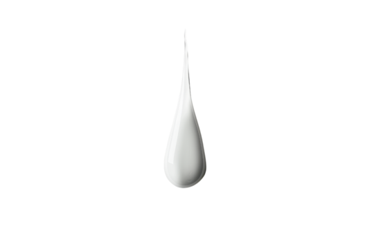 Elegant White Liquid Drop