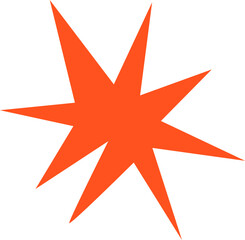 Obraz premium Colorful abstract geometric shapes in flat style on white background, perfect for modern design, kids elements, creative decorations, or trendy retro aesthetics.