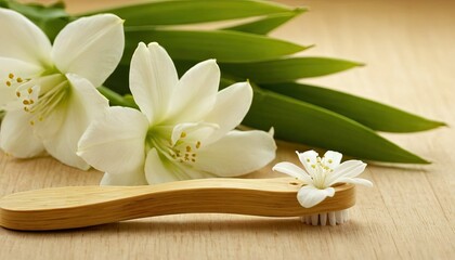 Naklejka premium Spa products with orchids 1