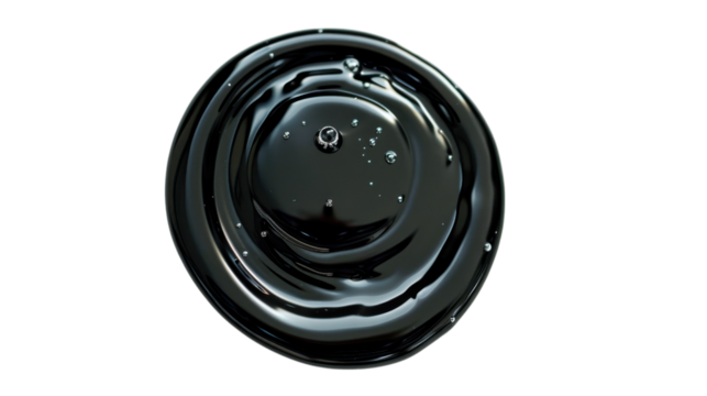 Stunning Black Liquid Ripple Effect