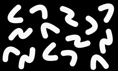 Style kawaii pattern minimalistic art background