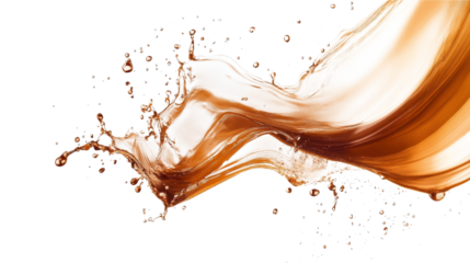 Stunning Brown Liquid Splash Art