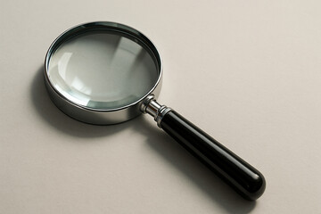 クラシックな虫眼鏡の高精細3Dレンダリング