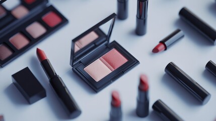 Assorted makeup products